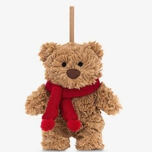 Jellycat Bartholomew 🐻 Bear Decoration 4x4.5" Soft & Plush NWT